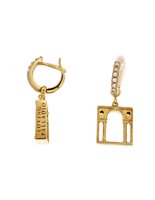 Orecchini Loving Palladio  Donna 3D in Argento Zircone ORG04 SERLIANA - ORG04 SERLIANA